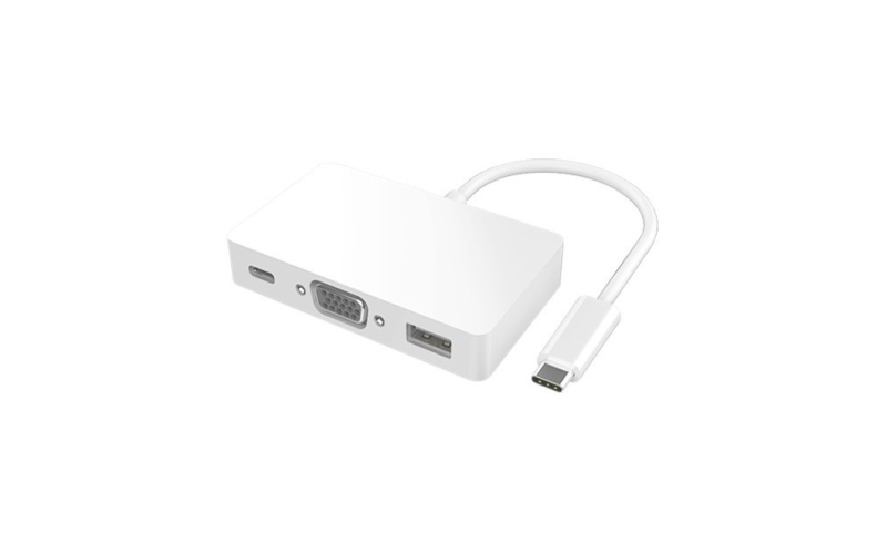 USB3.1 Type C to 3 in 1 (VGA+CF+AF) Dongle