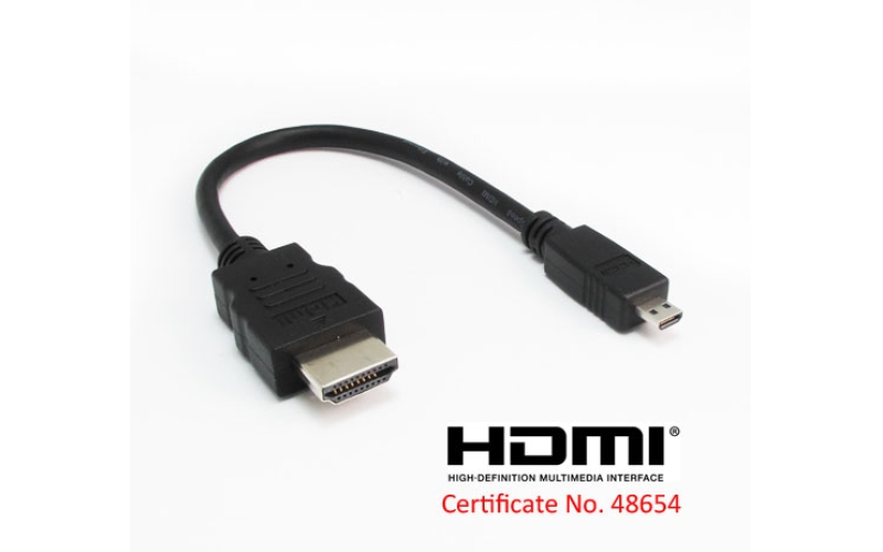 HDMI A to D (micro) cable